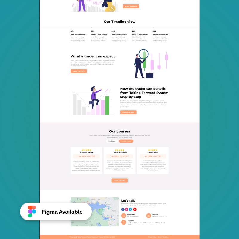 Financial Education Training - Professional Figma Template