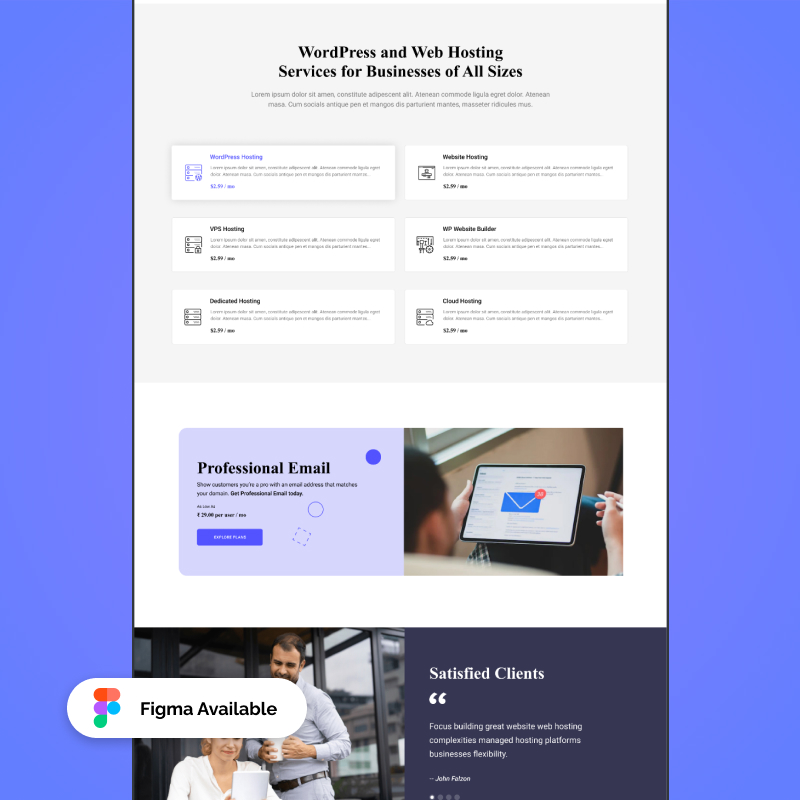 WebHostPro – Premium Web Hosting & Domain Landing Page