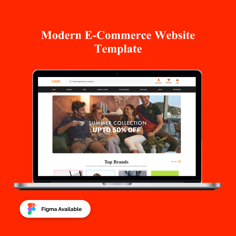 Modern E-Commerce Website Template