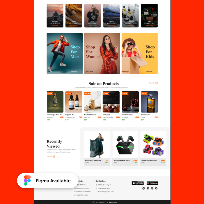 Modern E-Commerce Website Template