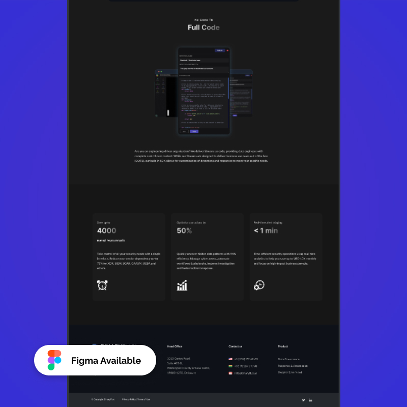 Cyber Security AI-Powered Landing Page – Clean & Professional UI Design