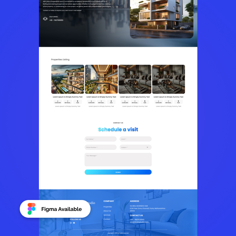 🔗 https://21stcenturyrealtors.com/ Customizable Real Estate Figma Templates